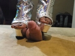 Unforgiving ball trample goddess S inflicts merciless pain as I suffer without mercy