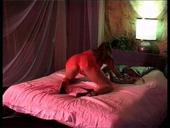 Schönheit, Dildo, Frau, Absätze, Masturbation, Milf, Muschi, Vintage