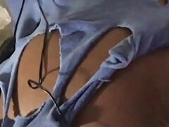 Angle 4 of 5 and a vibrator gaping his hole open and filling up