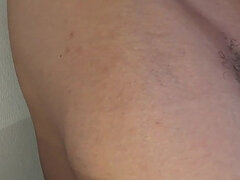 Badkamer, Grote lul, Sperma shot, Masturbatie, Alleen
