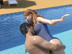 My Stepbrother's Wife #30 John Pressed His Face Against Jennifer's Breasts While Diving Into the Water