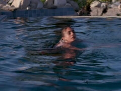 Rumpa, Bikini, Sperma i munnen, Utomhus, Pool, Fitta, Rakad, Tuttar