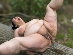 Naked in Her Naughty Woods Someone's Watching as She Cums so Damn Good