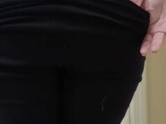 Just a Little Tease in My Leggings and Panties Before I Get in the Shower