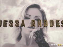 엉덩이, 큰 가슴, 흑인, 힐, 보지, 빨간 머리, 스타킹, 문신