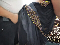 Hot Indian Desi Aunty Sex in Black Saari