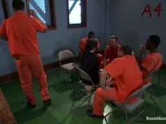 Bondage disciplin sadomasochisme, Brunette, Gangbang, Hårdt, Straf, Hård sex, Spanking, Bryster