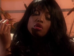 Velký zadek, Velké kozy, Černé, Brunetka, Ebenové, Masturbace, Přírodní, Orgasmus