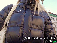 Mofos - beautiful light-haired Adrienne gets picked up