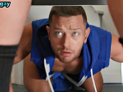 Anal, Röv slick, Ansiktsbehandling, Homosexuell, Handjobb, Dusch, Tatuering, Trekant