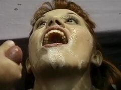 Pijpbeurt, Sperma shot, Lul, Huisgemaakt, Interraciaal, Orgie, Roodharige vrouw, Oud