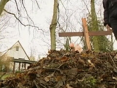 Grosser schwanz, Blondine, Blasen, Braunhaarige, Deutsch, Strümpfe