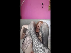 Leie, In den arsch, Dildo, Masturbation, Rotschopf, Solo