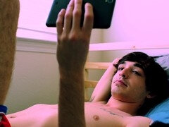 Ari Nucci slides his raw cock into Grayson Lange's juicy hole