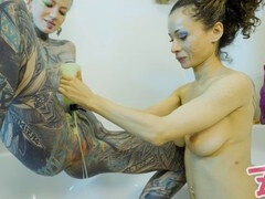 항문, 항문에서 입으로, 피스팅, 갈라지는, 문신