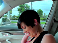 Tetas grandes, Mamada, Coche, Polla, Al aire libre, Pov, Coño, Adolescente