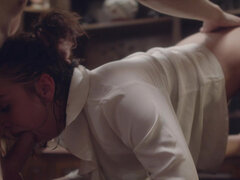 Anal, Stora tuttar, Avsugning, Brunett, Sperma i munnen, Doggystyle, Hd