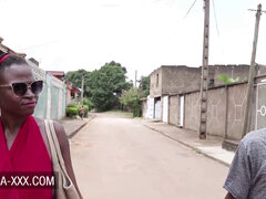 Afrikansk, Stor rumpe, Kukk suging, Brunette