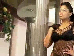 Fekete, Ébenfekete, Latin lány, Meztelen