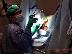 Bondáž, Doktor, Fetiš, Exhibicionisti, Rukavice, Gynekologie, Latex, Teenka