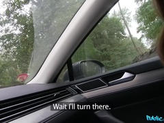 Leie, Blasen, Auto, Hundestellung, Handjob, Im freien, Pov, Muschi