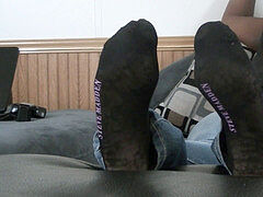 Soles tickled, mexican, ebony tickling