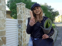 Stor røv, Pik sutte, Hundestilling, Håndjob, Udendørs, Pov, Barberet, Teenager