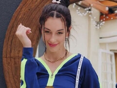 18 anni, Amatoriale, Tette grandi, Brunetta, Toccando, Magra, Solo, Strippaggio