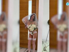 Gigantic Jug COUGAR Bride Gets Plumbed Rock hard & Facialized by BWC