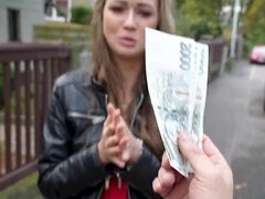 Blond, Auto, Bedriegen, Dichtbij, Tsjechisch, Hd, Geld, Tieten likken