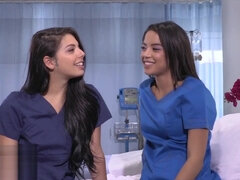 Girl Grind - Nurses Gina Valentina Maya Bijou sissor in all call room