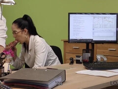 Loan4k. sweetie is ready for porn with agent for money right