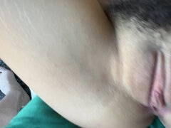 Pigtailed minx Aubry Babcock gets fucked with her panties on