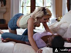 デカパイ, 黒人, ハードコア, 異人種間, なめる, 乳首, フェラする, オッパイの