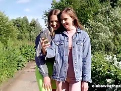 Lesbisk, Slikking, Massasje, Fitte, Barbert, Tenåring, Stramt, Pupper