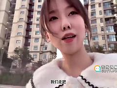 Domestic drama: Remote-controlled vibrator random passers-by have sex, sucking semen with oral
