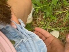 Outdoor photoshoot leads to hot sex session in the park.