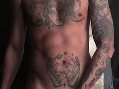 18, 素人, デカチン, 自家製, オナニー, 一人, タトゥー, ティーン