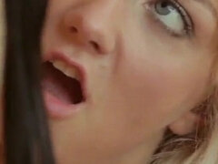 Smuk, Blondine, Brunette, Sød, Give finger, Lesbisk, Fisse