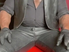 Leather Smoking Stepdad Scenes