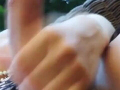 Stora tuttar, Blondin, Sperma shot, Ladyboy, Underkläder, Onani, Stockings