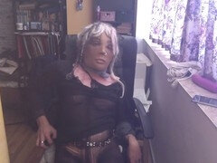 Middle-aged, amateur crossdresser, euro