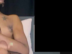 Amatoriale, Nero, Schizzo di sborra, Masturbazione, Solo, Tatuaggi