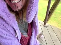 Amatör, Bakom scenen, Goth, Hd, Piercing, Mager, Tonåring, Tuttar