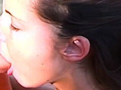 18, Amatør, Europærer, Komme på ansigtet, Udendørs, Tisse, Sprøjter