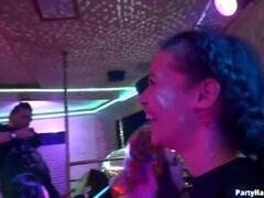 Insatiable girls went to a random party to have sex with handsome guys they meet there