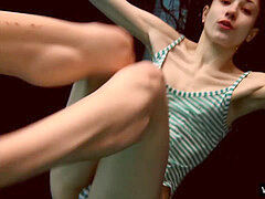 Underwater, small tits, underwatershow