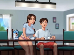 Tridimensional, Norte americano a, Traseiro, Mulher linda e grande, Gordinho, Tetas