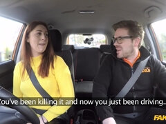 Pale bitch sucks and fucks Ryan's dong for license
