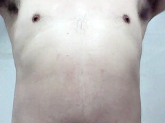 Korean gay fat naked exercise at home